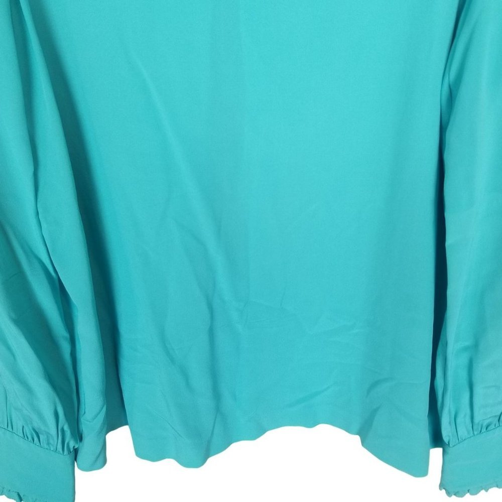 Kate Spade Womens S Green Long Sleeves Keyhole Bac - Picture 3 of 9